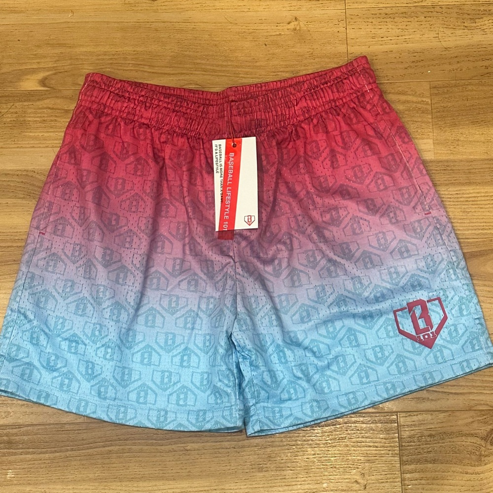 Baseball lifestyle 101 Gradient cotton candy Shorts youth boys xl